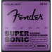 Fender 0730250407 SuperSonic 250RH Guitar Strings, Nickel-Plated Steel, Ball End, Gauges .010-.052
