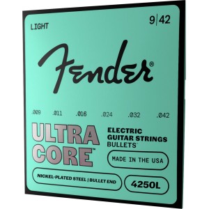 Fender 0733250503 Ultracore Bullets 4250L Guitar Strings, Nickel-Plated Steel, Bullet End, Gauges .009-.042