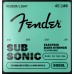 Fender 0739050403 SubSonic 9050L Bass Strings, Flatwound Stainless Steel, Long Scale, Gauges .045-.100, (4)
