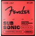Fender 0739050404 SubSonic 9050CL Bass Strings, Flatwound Stainless Steel, Long Scale, Gauges .045-.105, (4)