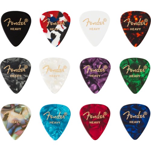 Fender 0980300500 351 Shape, Celluloid Medley, Heavy (12)