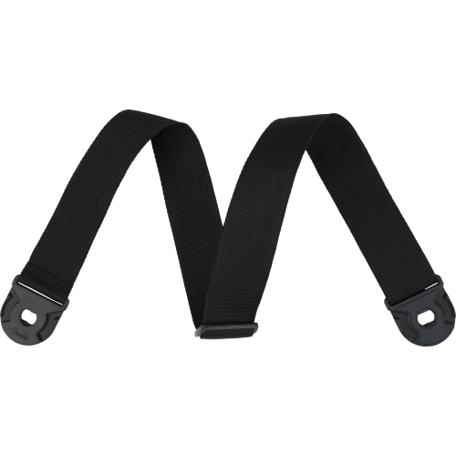 Fender 0990629009 Quick Grip Locking End Strap, Black Polypro, 2"