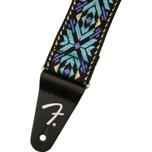 Fender 0990638025 Pasadena Woven Strap, Blue Snowflake, 2"