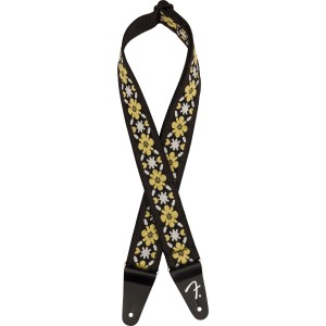 Fender 0990638035 Pasadena Woven Strap, Yellow Clover, 2"
