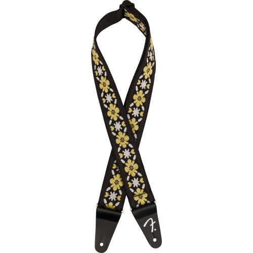 Fender 0990638035 Pasadena Woven Strap, Yellow Clover, 2"