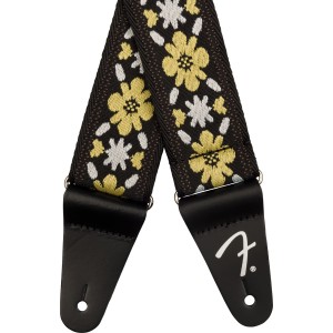 Fender 0990638035 Pasadena Woven Strap, Yellow Clover, 2"