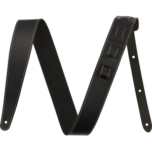 Fender 0990642106 2" Essentials Leather Strap - Black