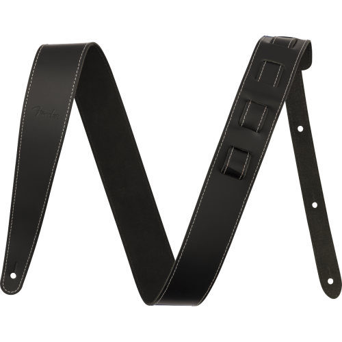 Fender 0990642106 2" Essentials Leather Strap - Black