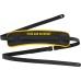 Fender 0990689029 Fender x Third Man Hardware Leather Strap - Black/Yellow
