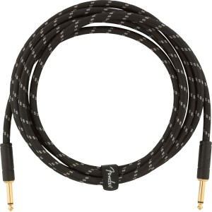 Fender 0990820092 Deluxe Series Instrument Cable, Straight/Straight, 10' - Black Tweed