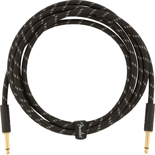 Fender 0990820092 Deluxe Series Instrument Cable, Straight/Straight, 10' - Black Tweed