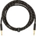 Fender 0990820092 Deluxe Series Instrument Cable, Straight/Straight, 10' - Black Tweed