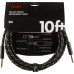 Fender 0990820092 Deluxe Series Instrument Cable, Straight/Straight, 10' - Black Tweed