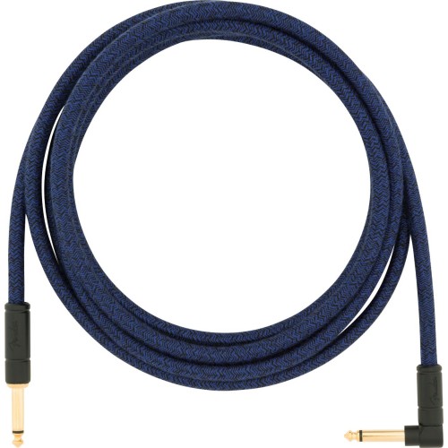 Fender 0990910073 Festival Instrument Cable, Straight/Angle, 10' - Pure Hemp, Blue Dream