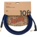Fender 0990910073 Festival Instrument Cable, Straight/Angle, 10' - Pure Hemp, Blue Dream