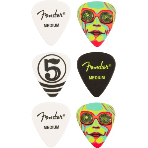Fender 1980351049 John 5 351 Celluloid Picks (6 pack)