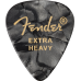 Fender 1980351643 351 Shape Premium Picks, Extra Heavy, Black Moto, 12 Count
