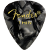 Fender 1980351743 Premium Celluloid 351 Shape Picks, Thin, Black Moto - 12-Pack