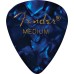 Fender 1980351802 Premium Celluloid 351 Shape Picks, Medium, Blue Moto, 12-Pack