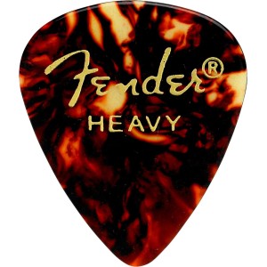 Fender 1980351900 Classic Celluloid, Tortoise Shell, 351 Shape, Heavy, (12)