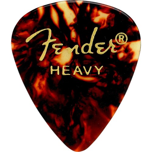 Fender 1980351900 Classic Celluloid, Tortoise Shell, 351 Shape, Heavy, (12)