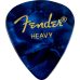 Fender 1980351902 Premium Celluloid 351 Shape Picks, Heavy, Blue Moto - 12-Pack