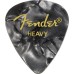 Fender 1980351943 Premium Celluloid 351 Shape Picks, Heavy, Black Moto, 12-Pack