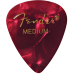 Fender 1982351309 Premium Celluloid 351 Shape Picks, Medium, Red Moto