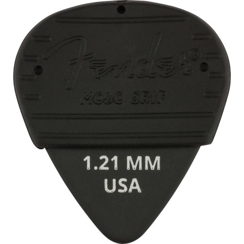 Fender 1985351406 Mojo Grip Picks, Dura-Tone Delrin 1.21, 3-Pack - Black