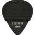 Fender 1985351406 Mojo Grip Picks, Dura-Tone Delrin 1.21, 3-Pack - Black