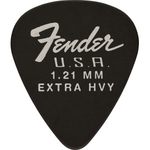Fender 1987351950  Dura-Tone 351 Shape, 1.21,12-Pack - Black