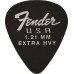 Fender 1987351950  Dura-Tone 351 Shape, 1.21,12-Pack - Black