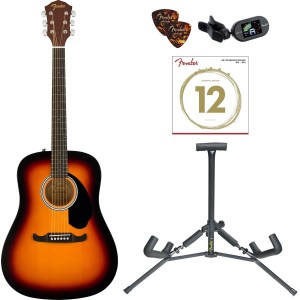 Fender 0971110732 FA-125 Dreadnought Acoustic Guitar Pack - Sunburst