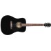 Fender 0970110206 CD-60 Dreadnought V3 with Case, Walnut Fingerboard - Black