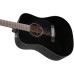 Fender 0970110206 CD-60 Dreadnought V3 with Case, Walnut Fingerboard - Black