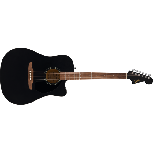 Fender 0974010506 California Debut Redondo CE, Spruce Top, Black Pickguard - Black