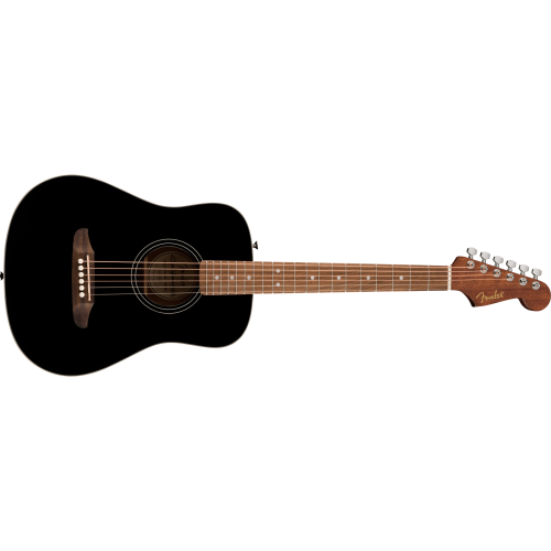 Fender 0974101106 California Standard Redondo Mini with Bag, Spruce Top - Black