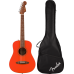 Fender 0974101140 California Standard Redondo Mini with Bag, Spruce Top - Fiesta Red