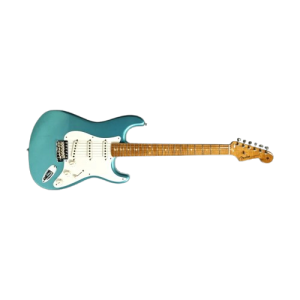 Fender 9236009325 Custom Shop S21 LTD RSTD Pine Strat LCC – Faded Teal Green Metallic