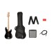 Fender Squier Affinity Precision Bass PJ Pack in Black with Rumble 15 Amp - 0372981406