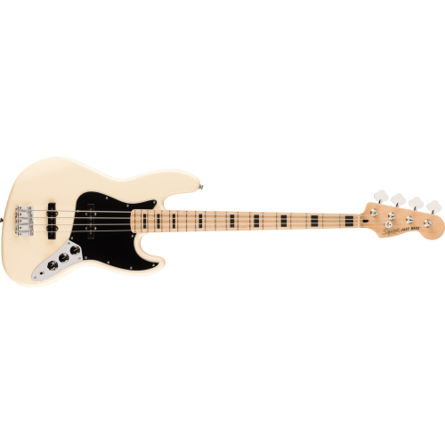 Fender 0378703505 Affinity Series Active Jazz Bass, Maple Fingerboard - Olympic White