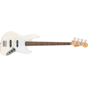 Fender 0266840505 Standard Jazz Bass, Laurel Fingerboard - Olympic White