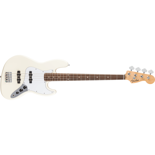 Fender 0266840505 Standard Jazz Bass, Laurel Fingerboard - Olympic White