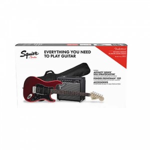 Fender Affinity Series Stratocaster HSS Electric Guitar Pack, Candy Apple Red - Rosewood