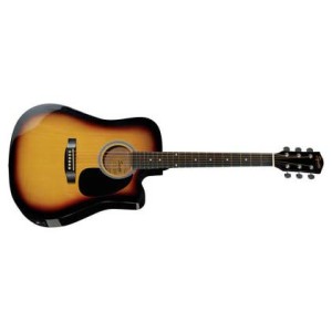 Fender 0930307032 SA-105CE Dreadnought Cutaway Guitar - Sunburst