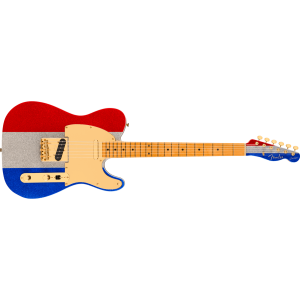Fender 0140452371 Buck Owens Telecaster - Red, Silver and Blue Sparkle