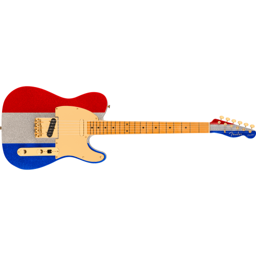 Fender 0140452371 Buck Owens Telecaster - Red, Silver and Blue Sparkle