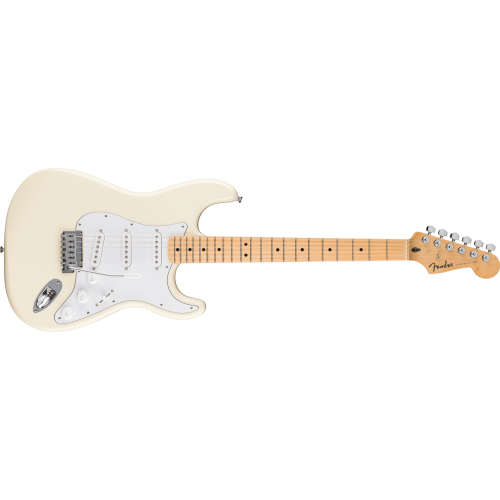 Fender 0266220505 Standard Stratocaster, Maple Fingerboard - Olympic White