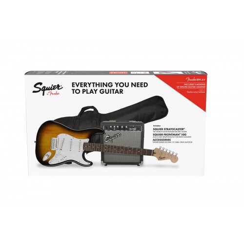 Fender Squire® Stratocaster® Pack, Brown Sunburst