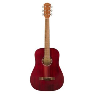 Fender FA-15 3/4 Scale Steel String Acoustic Guitar with Gig Bag (Red)